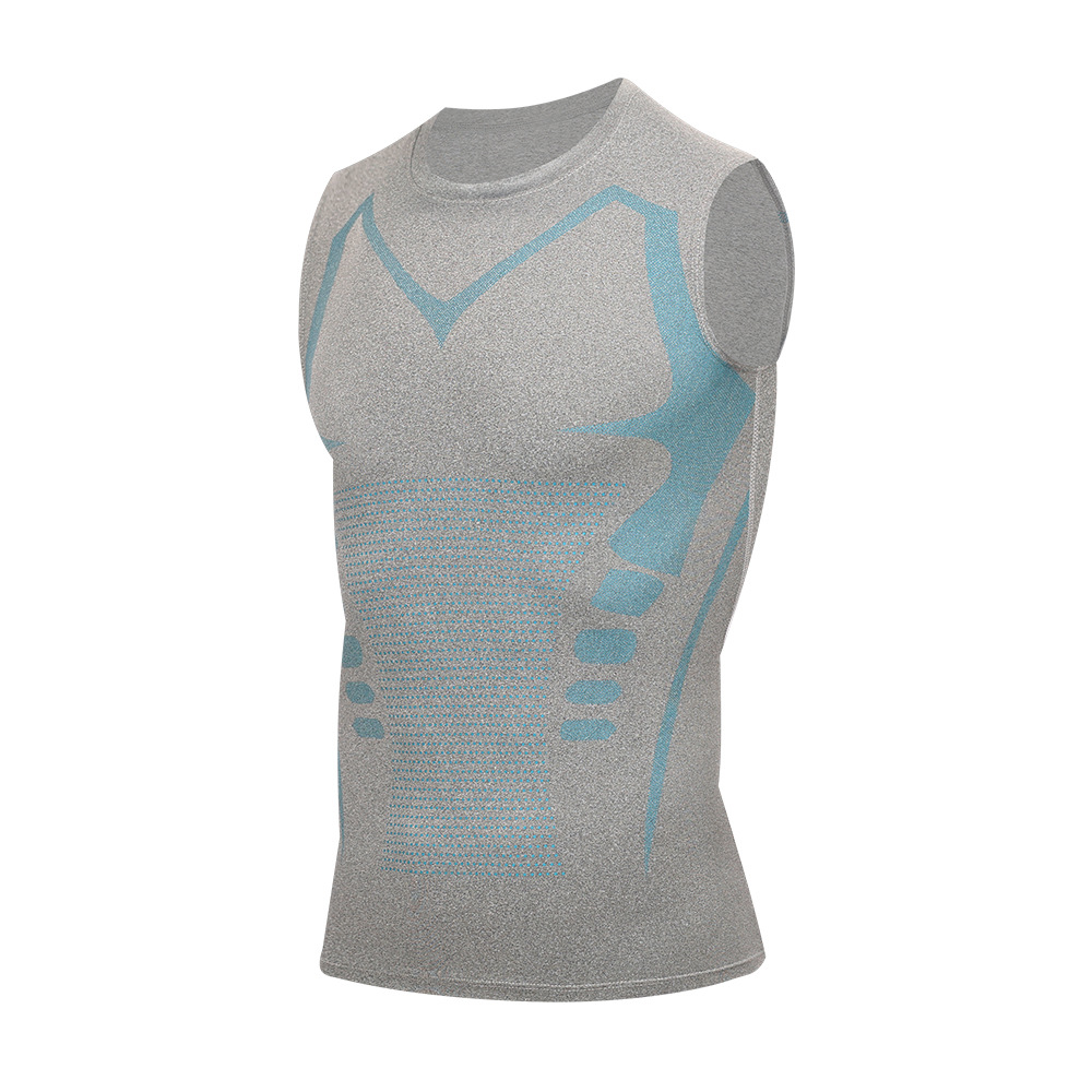 Aquatic Gym - Camiseta de Compressão Masculina Sem Mangas