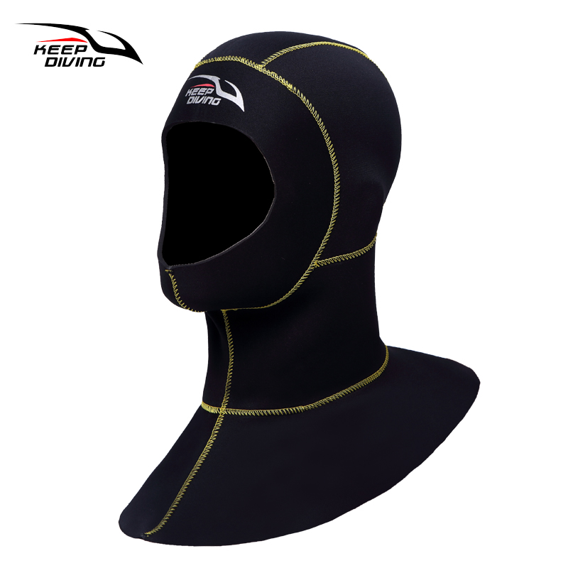 Wetsuit 3Mm Neoprene - Capuz de mergulho de neoprene de