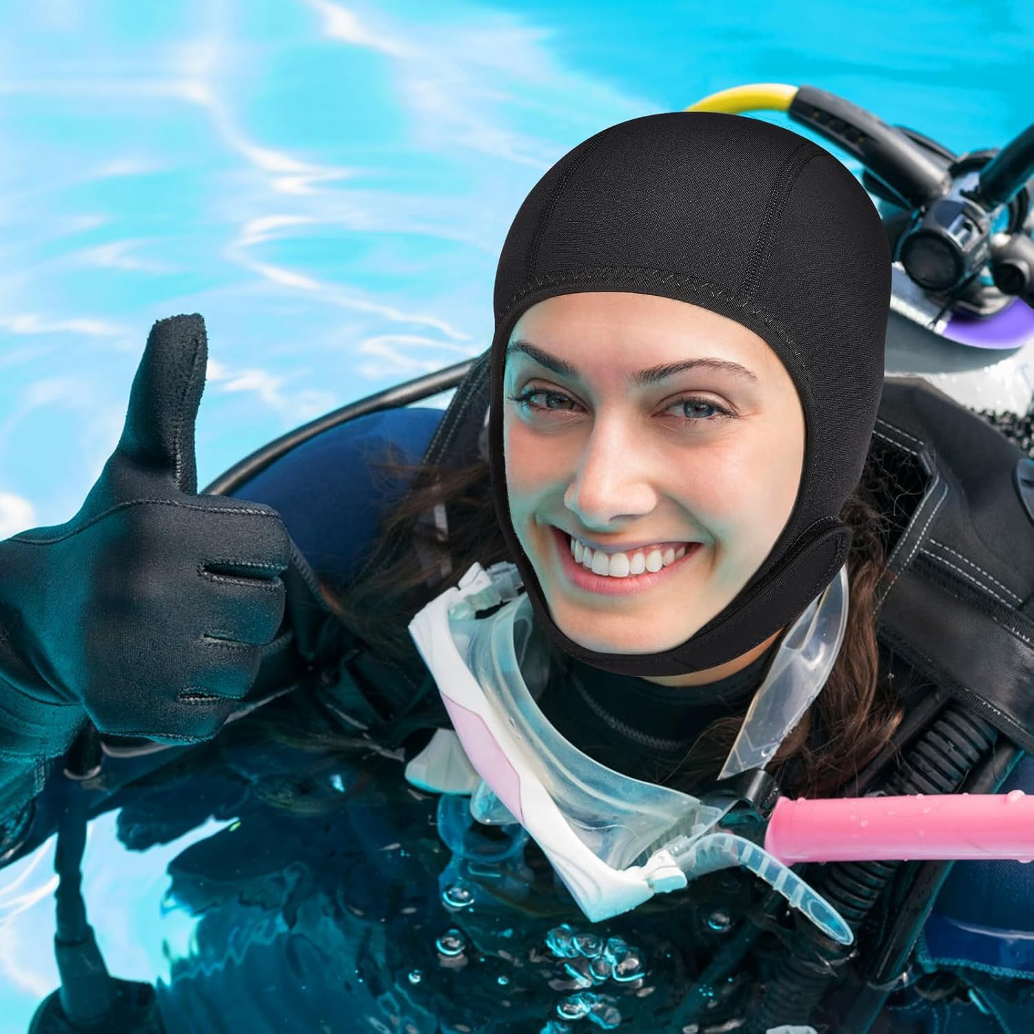 Touca de mergulho com capuz té - Wetsuit 3Mm Neoprene avaliação e preço